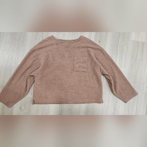 Taupe ribbed sweater